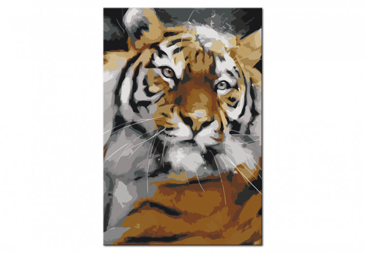 Obraz do malowania po numerach Przyjazny tygrys 132049 additionalImage 6