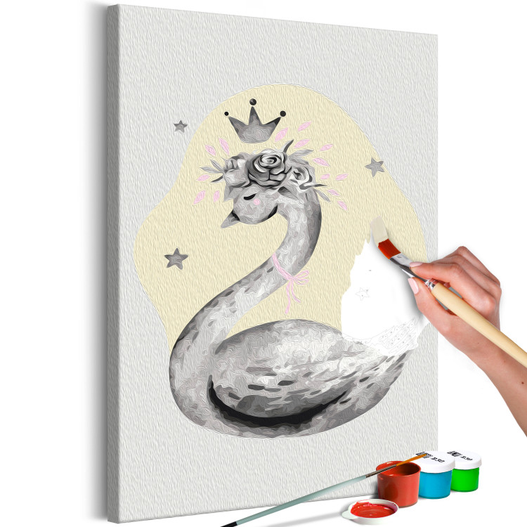 Kit de pintura por números para niños Swan in the Crown 135149 additionalImage 3