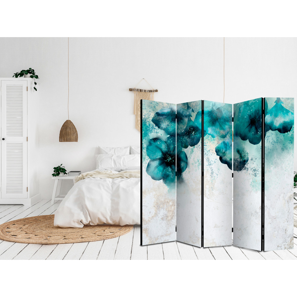 Decoratieve Kamerverdelers  Blue Poppies II [Room Dividers]