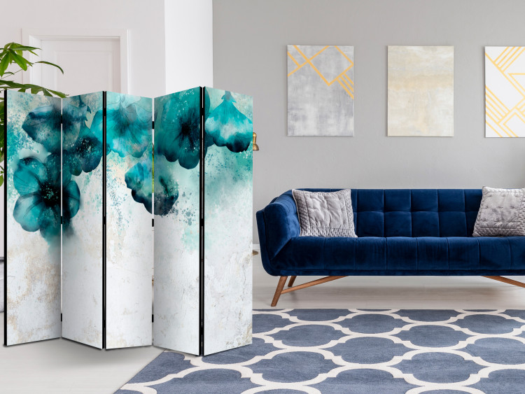 Spanische Wand Blue Poppies II [Room Dividers] 136149 additionalImage 4
