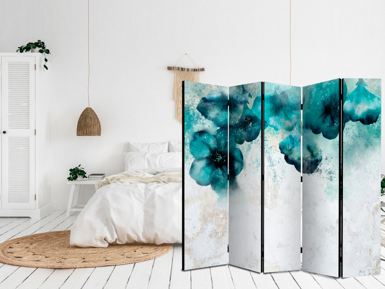Paravento Blue Poppies II [Room Dividers] 136149 additionalImage 2