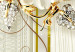 Fototapeta Kwiaty ozdobione perłami - abstrakcyjny kolaż z kryształami i złotem 138049 additionalThumb 4