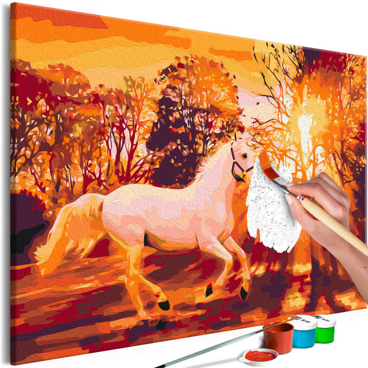 Obraz do malowania po numerach Jesienny koń 138149 additionalImage 5