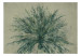 Fototapeta Wytchnienie w naturze - pejzaż z malowaną rośliną na jednolitym tle 143349 additionalThumb 1