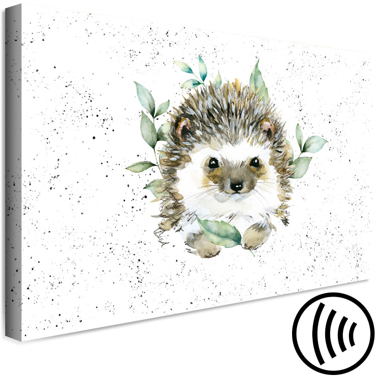 Quadro contemporaneo Hedgehog - Cute Painted Animals and Plants on a Stain Background 145749 additionalImage 6