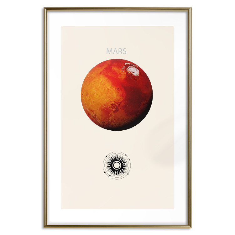 Poster Mars - Red Planet and Abstract Composition With the Solar System 146249 additionalImage 19