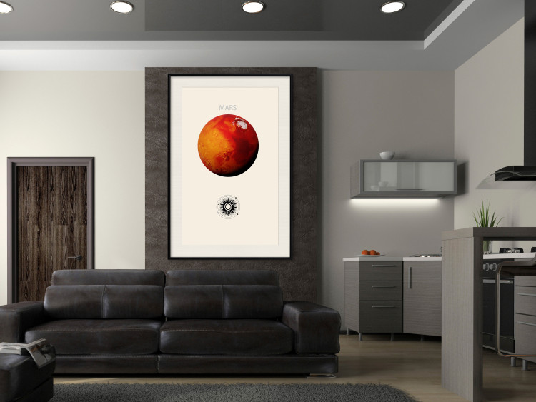 Poster Mars - Red Planet and Abstract Composition With the Solar System 146249 additionalImage 20