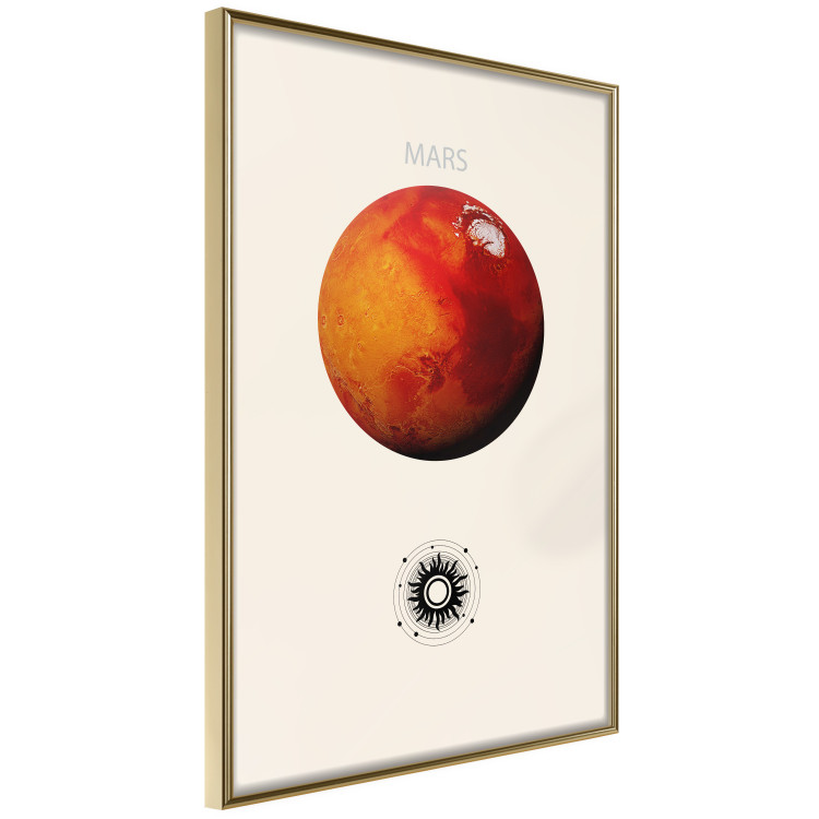 Poster Mars - Red Planet and Abstract Composition With the Solar System 146249 additionalImage 7