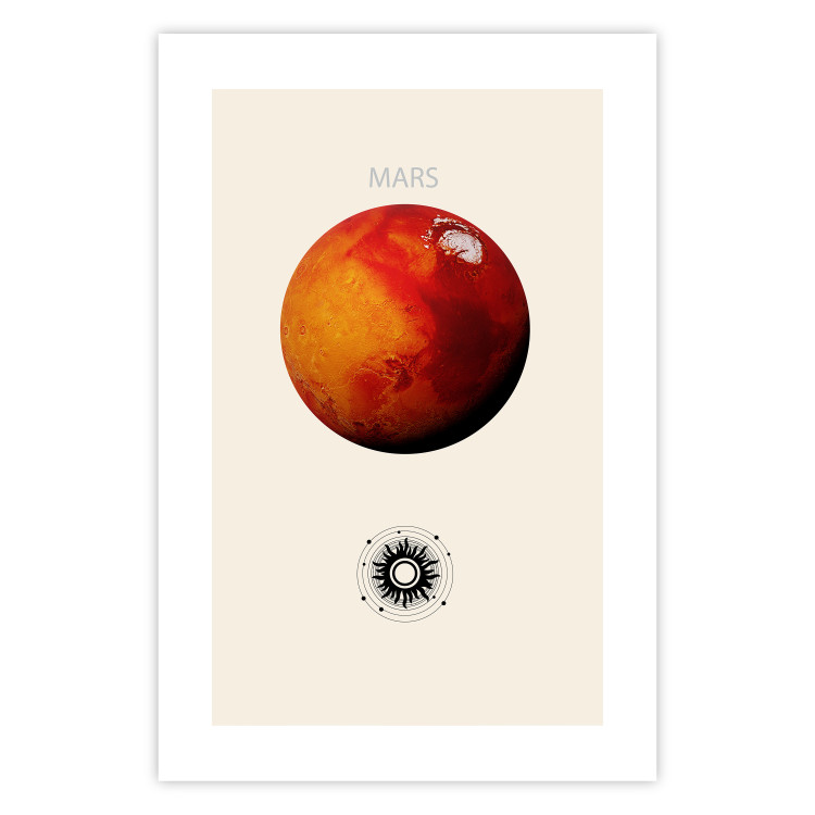 Poster Mars - Red Planet and Abstract Composition With the Solar System 146249 additionalImage 15
