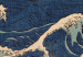 Quadro rotondo Japanese Woodcut Utagawa Hiroshige - Great Blue Wave 148749 additionalThumb 2