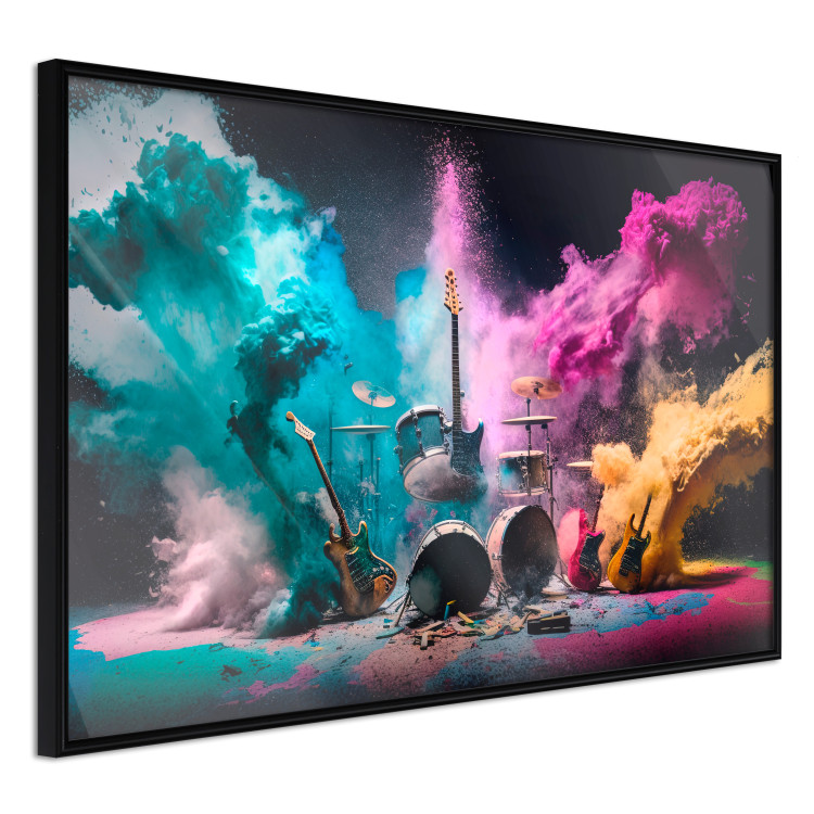 Wall Poster Exploding Instruments - Rock Scene With Drums and Guitars 150649 additionalImage 5