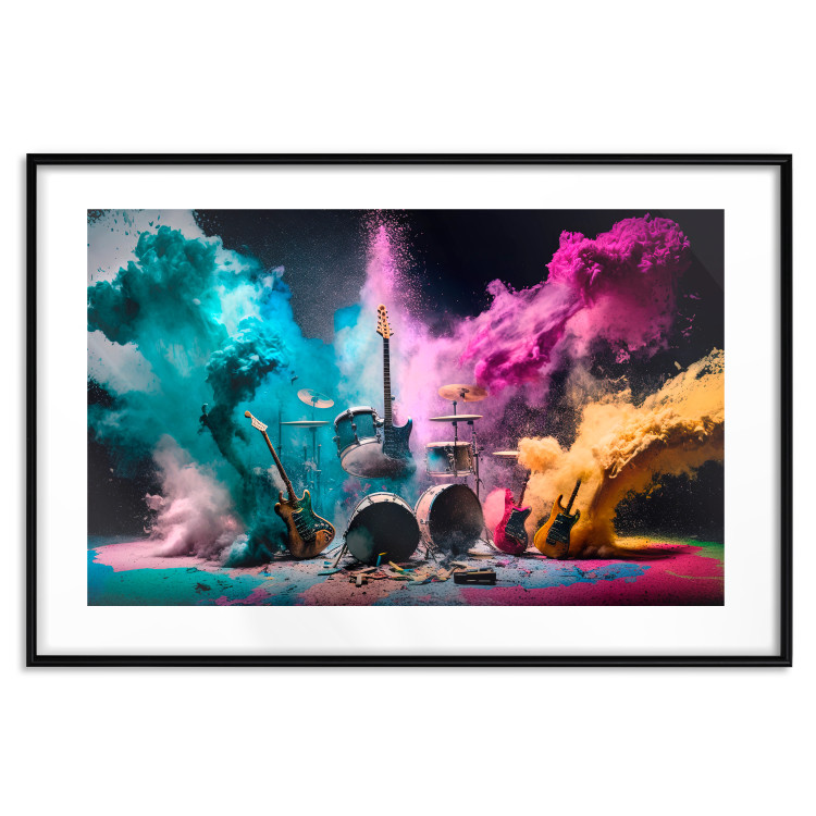 Wall Poster Exploding Instruments - Rock Scene With Drums and Guitars 150649 additionalImage 22