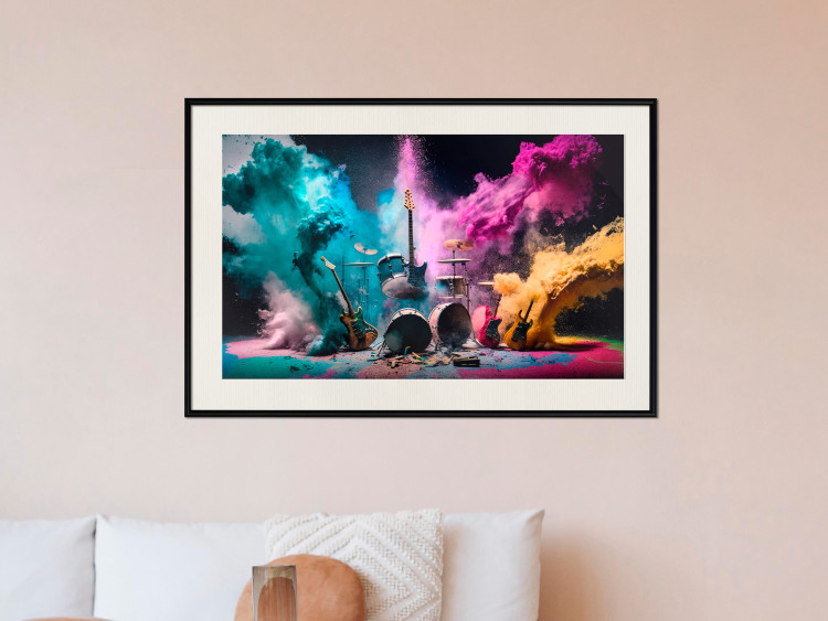 Wall Poster Exploding Instruments - Rock Scene With Drums and Guitars 150649 additionalImage 16