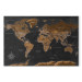 Acrylic Print Brown World Map (PL) [Glass] 150749 additionalThumb 2