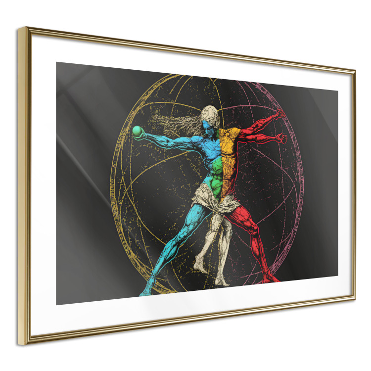 Cartel Vitruvian athlete - a composition inspired by da Vinci's creation 151149 additionalImage 11