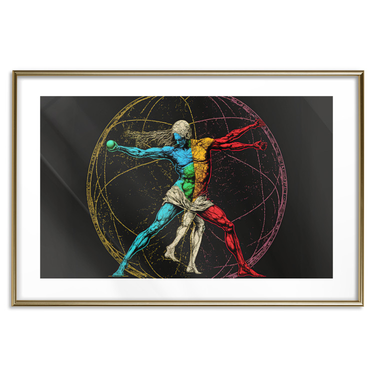 Cartel Vitruvian athlete - a composition inspired by da Vinci's creation 151149 additionalImage 14