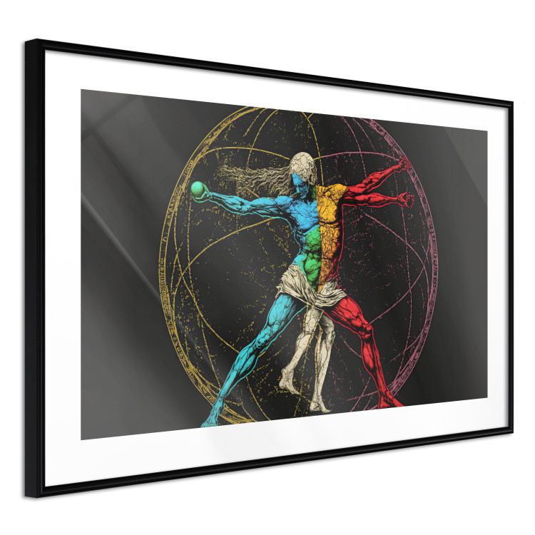 Cartel Vitruvian athlete - a composition inspired by da Vinci's creation 151149 additionalImage 20