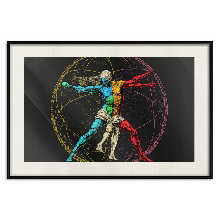 Cartel Vitruvian athlete - a composition inspired by da Vinci's creation 151149 additionalImage 15