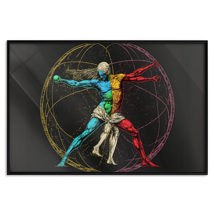 Cartel Vitruvian athlete - a composition inspired by da Vinci's creation 151149 additionalImage 10