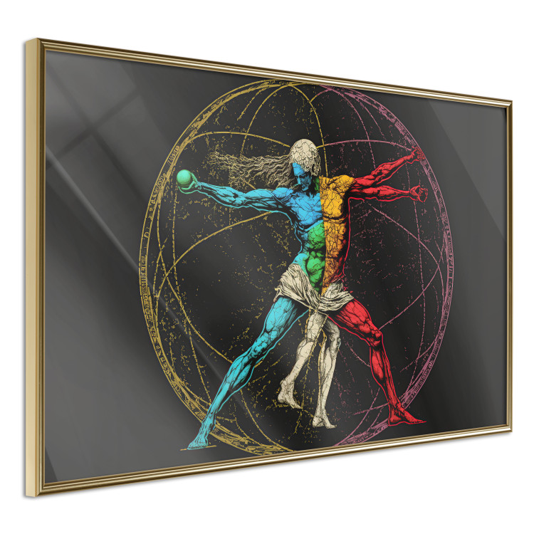 Cartel Vitruvian athlete - a composition inspired by da Vinci's creation 151149 additionalImage 2