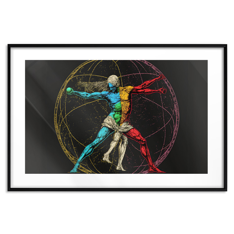 Cartel Vitruvian athlete - a composition inspired by da Vinci's creation 151149 additionalImage 13