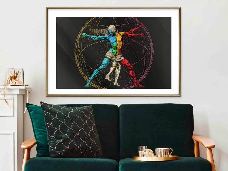 Cartel Vitruvian athlete - a composition inspired by da Vinci's creation 151149 additionalImage 21