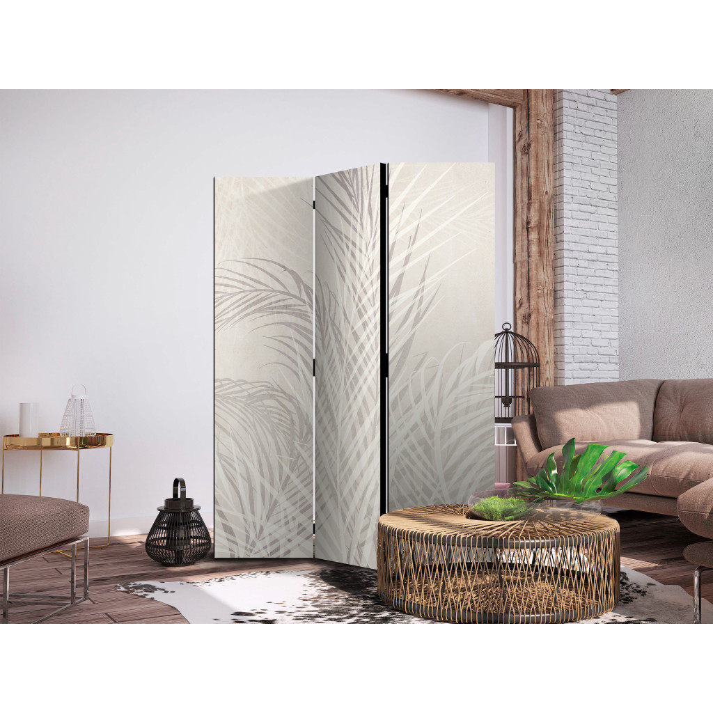 Rumsavdelare Palm Leaves - Plants In Pastel Shades [Room Dividers]