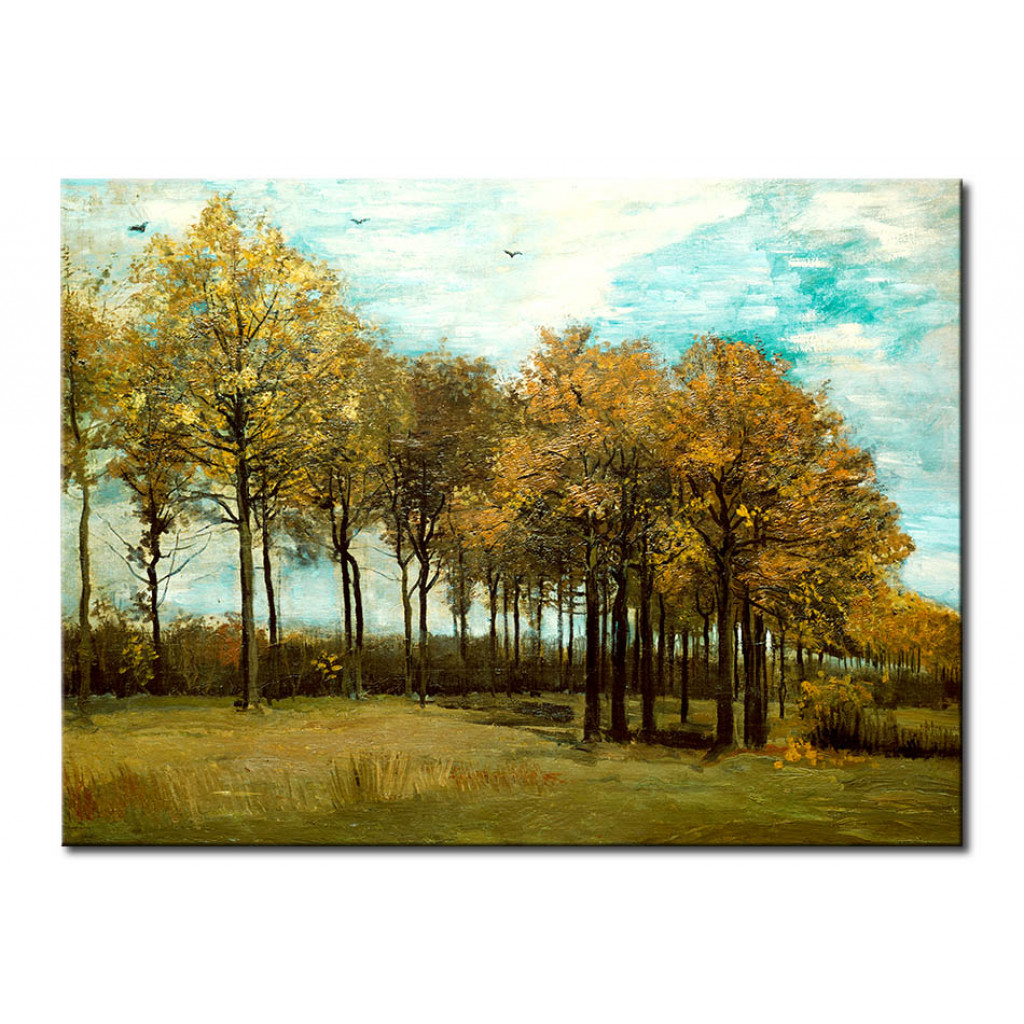 Schilderij  Vincent Van Gogh: Autumn Landscape