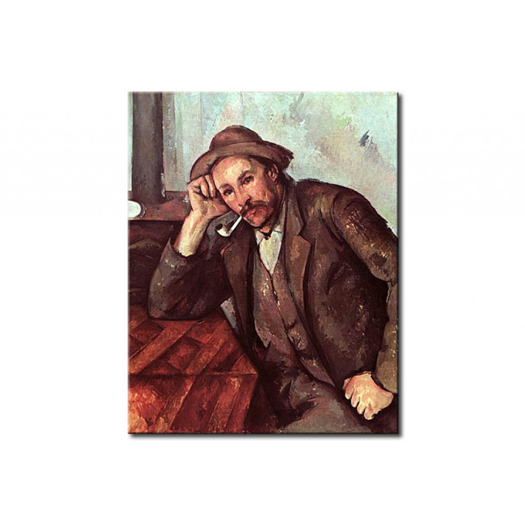 Schilderij  Paul Cézanne: The Smoker