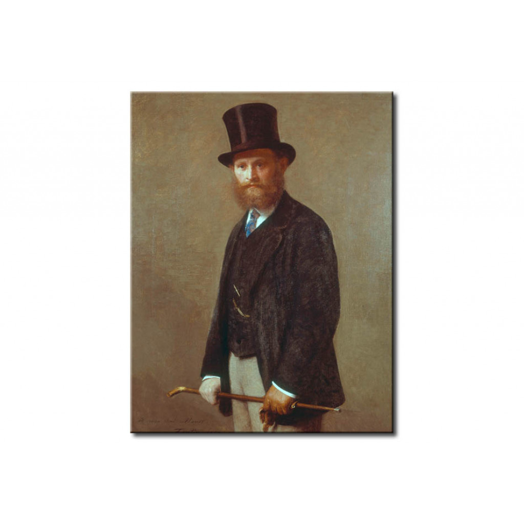 Schilderij  Edouard Manet: Portrait Of Edouard Manet