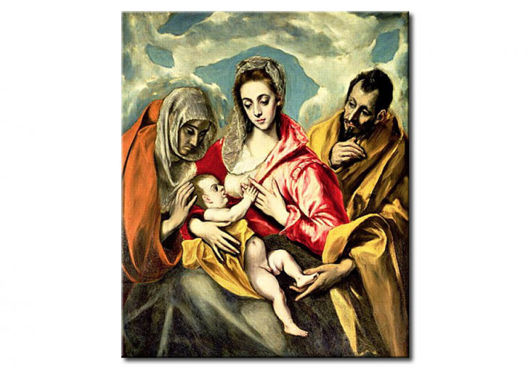 Reproduction sur toile Vierge et l'Enfant avec SS. Anne et Joseph 53549