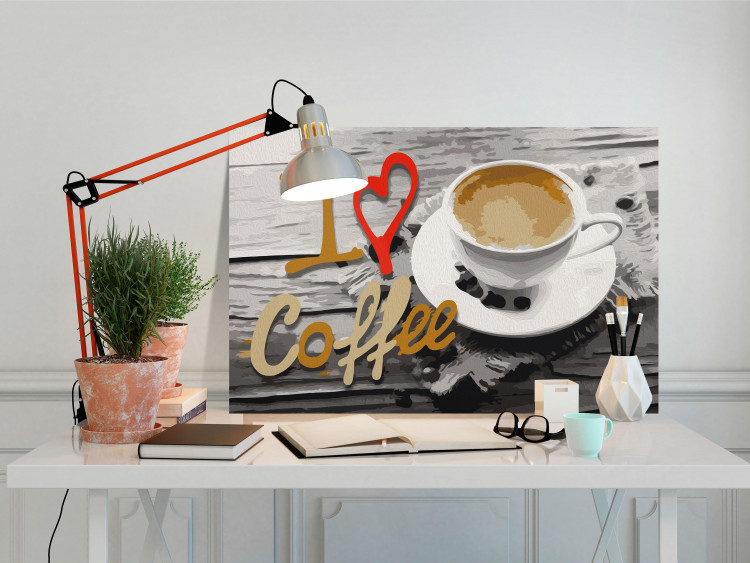 Paint by Number Kit I Love Coffee 107559 additionalImage 2