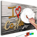Paint by Number Kit I Love Coffee 107559 additionalThumb 3