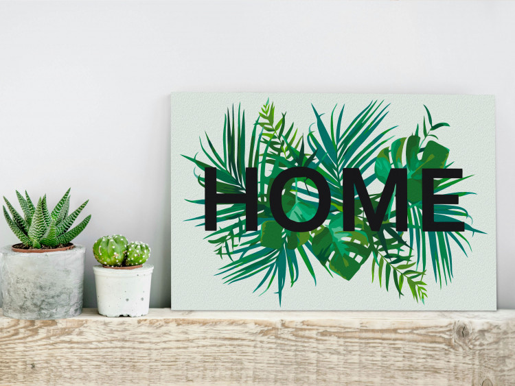 Quadro con numeri Home on the Leaves 107959 additionalImage 2