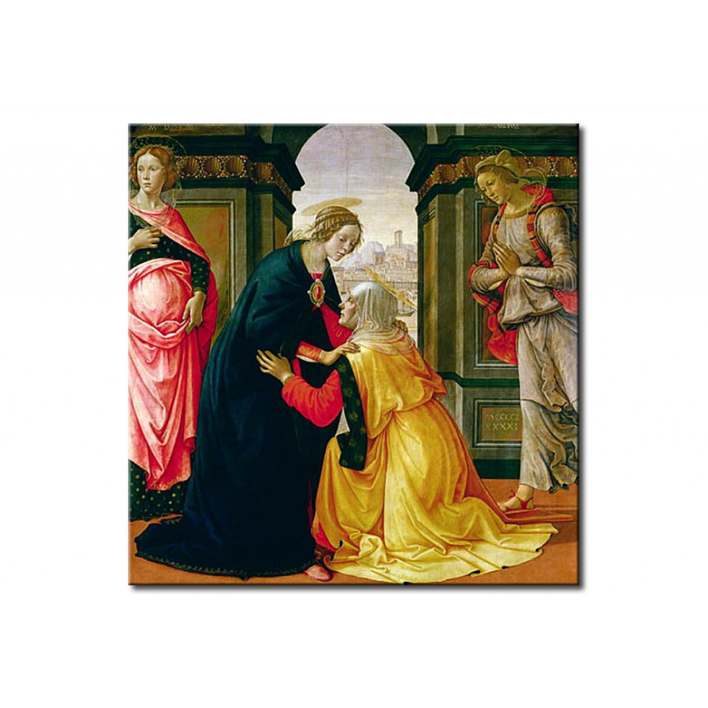 Schilderij  Domenico Ghirlandaio: The Visitation