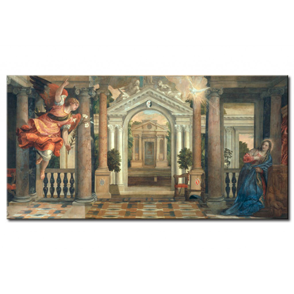Schilderij  Paolo Veronese: The Annunciation Of Mary