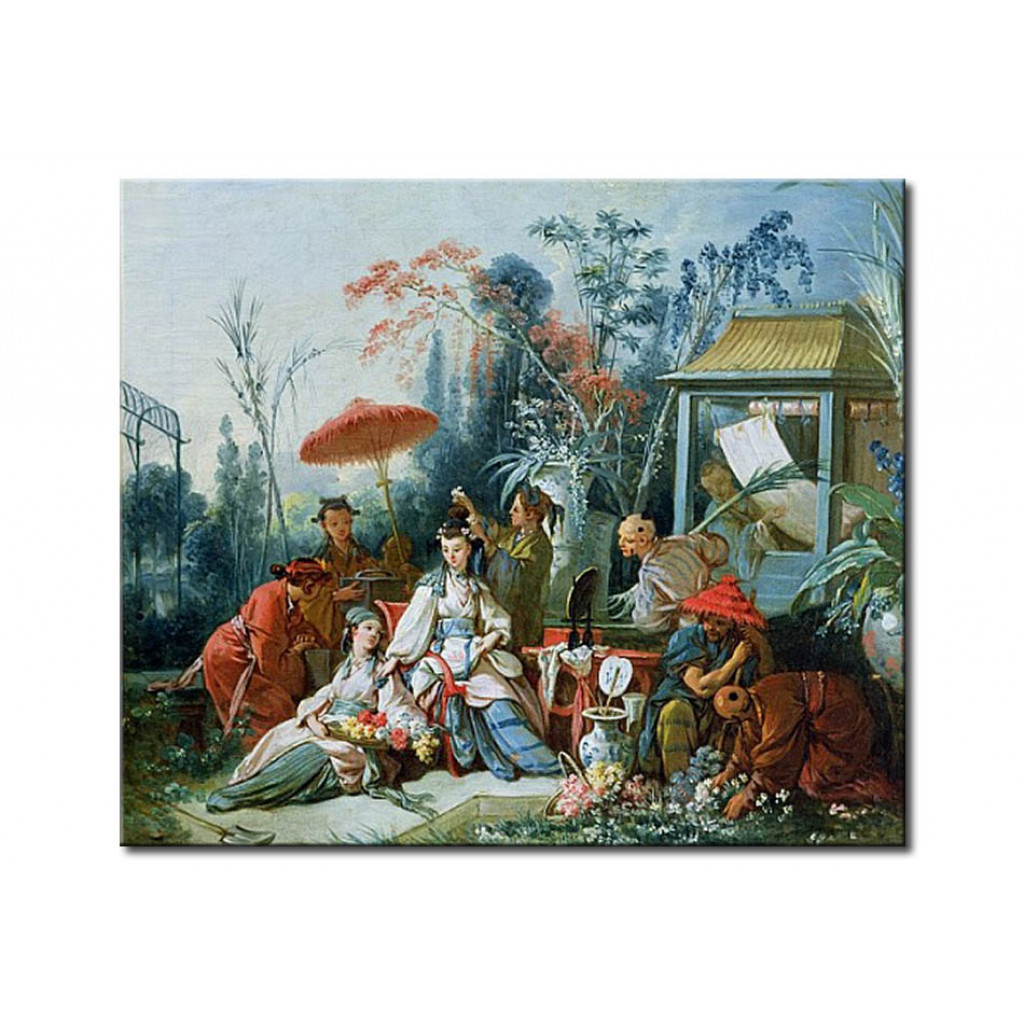 Schilderij  François Boucher: The Chinese Garden
