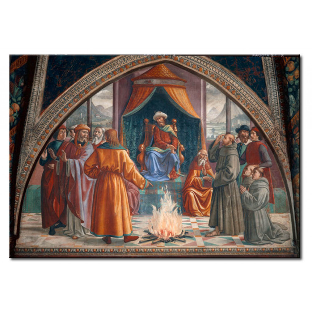 Quadro Famoso Saint Francis Of Assisi Before The Sultan, Ordeal By Fire