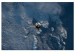 Canvas Art Print Space vehicle in orbit - photo of a rocket in the clouds 123159
