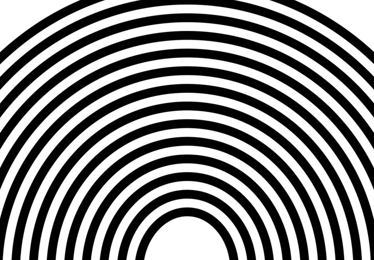 Obraz Czarne linie układające się w kształt rury - abstrakcja na białym tle 125659 additionalImage 5