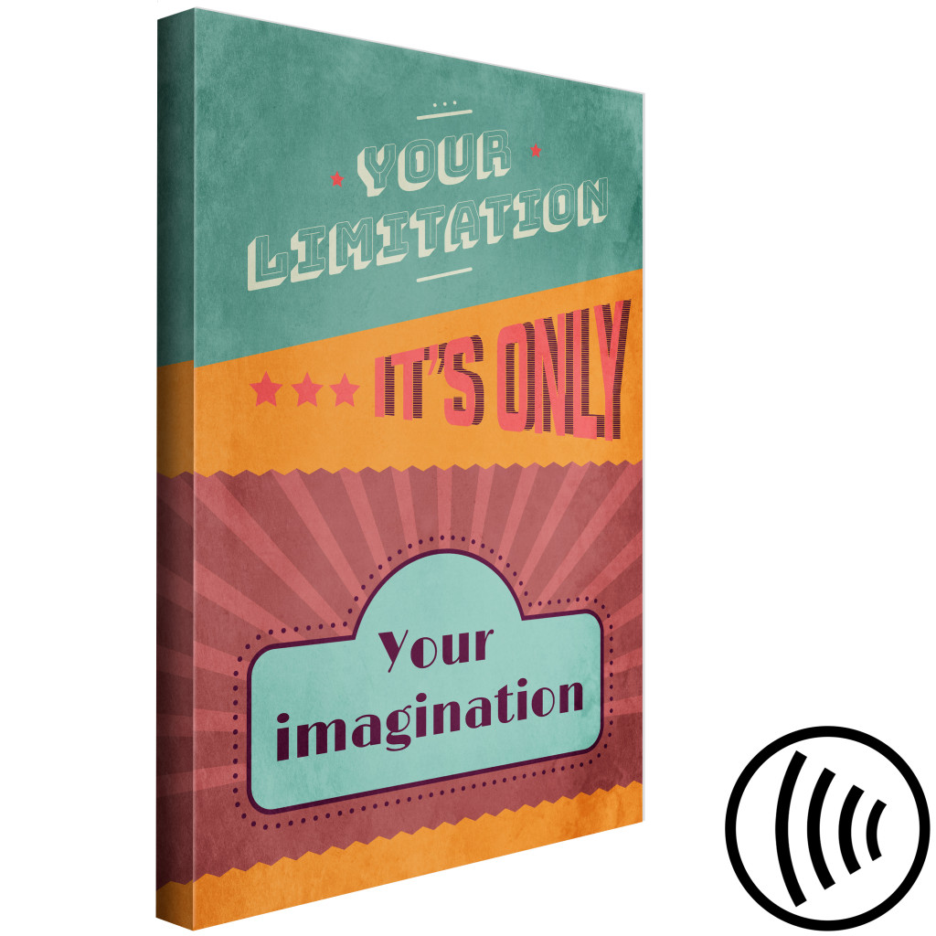 Canvastavla Your Limitation It's Only Your Imagination (1 Part) Vertical