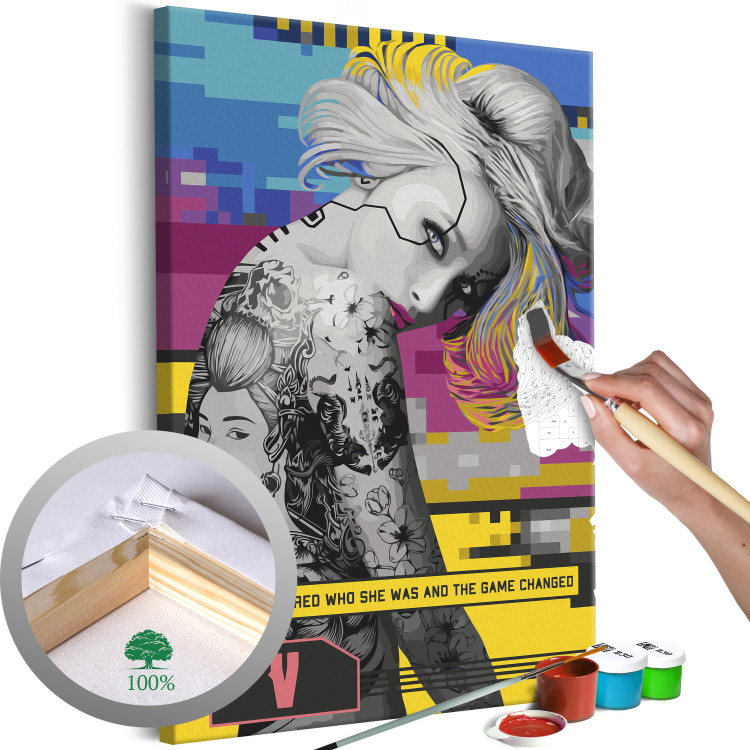 Paint by Number Kit Game Girl 132059