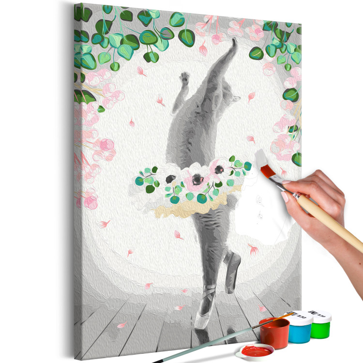 Wandbild zum Ausmalen Cat Ballerina  135259 additionalImage 3
