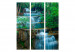 Parawan pokojowy Wodospad w zieleni [Room Dividers] japoński 138659 additionalThumb 3