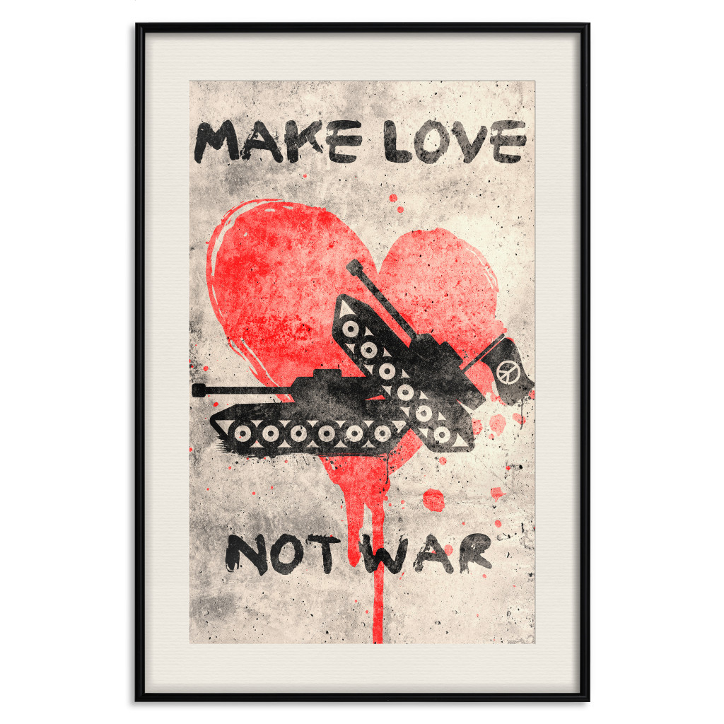 Muur Posters Make Love Not War [Poster]