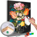 Paint by number Colorful Flowers - Bouquet of Tulips, Peonies and Lily of the Valley in a Vase 147659