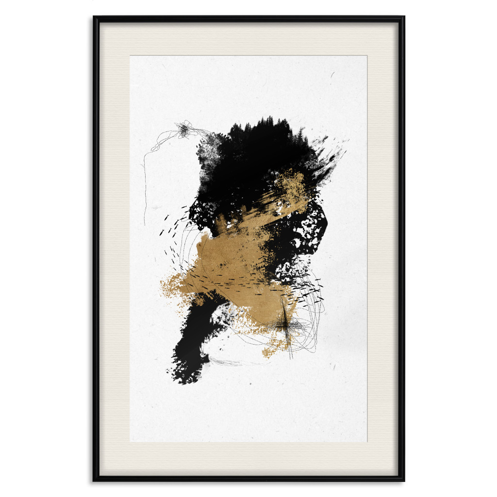 Posters: Wild Shoal - Abstract Graphics With A Nature Theme And Gold