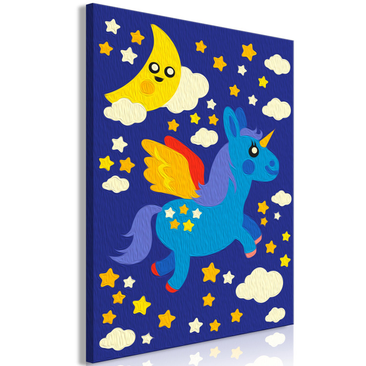 Painting Kit for Children Night Meeting - Unicorn, Moon and Stars in a Dark Landscape 149759 additionalImage 3