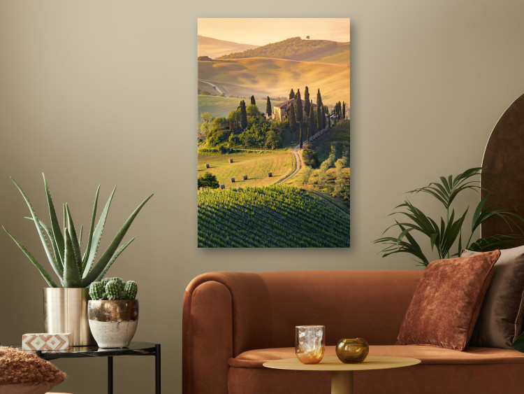 Quadro su tela Sunny Fields of Tuscany - Landscape Photography at Sunset 149859 additionalImage 3