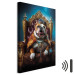 Konst AI Dog English Bulldog - Animal in the Role of King on the Throne - Vertical 150259 additionalThumb 8